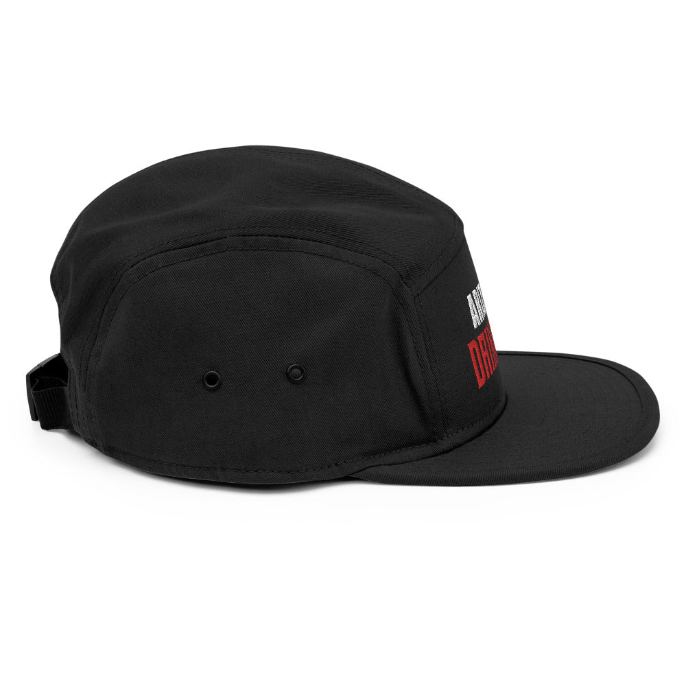 5 Panel Camper with Arizona Drinkers in Red Color on Front