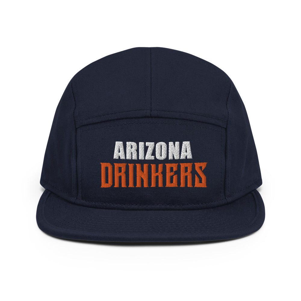 5 Panel Camper with Arizona Drinkers in Orange Color on Front