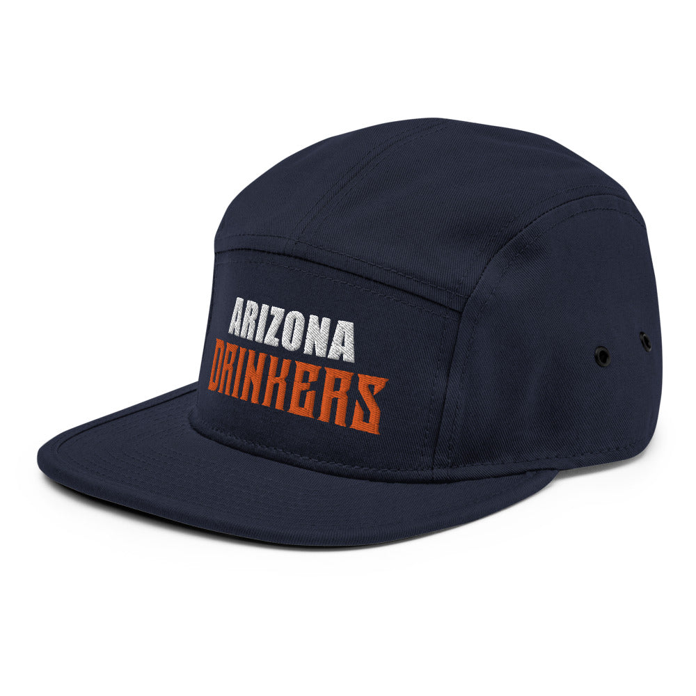 5 Panel Camper with Arizona Drinkers in Orange Color on Front