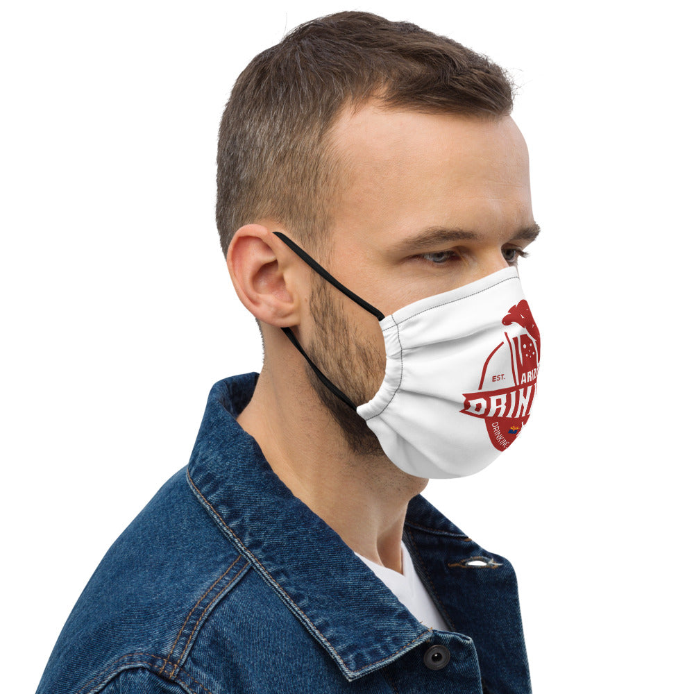 Premium face mask with Arizona Drinkers Logo