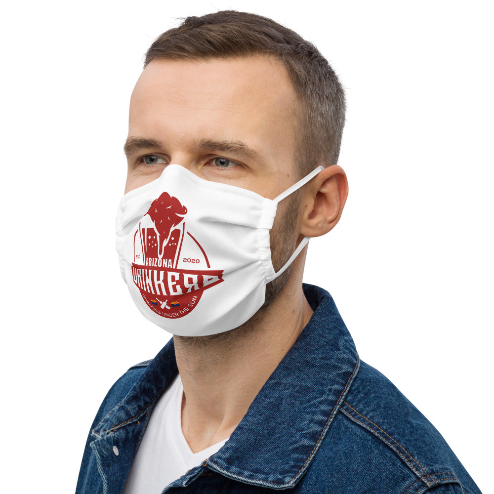 Premium face mask with Arizona Drinkers Logo