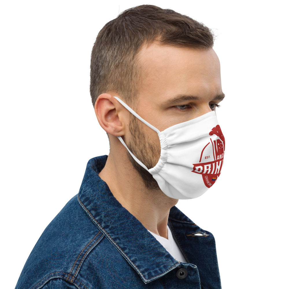 Premium face mask with Arizona Drinkers Logo