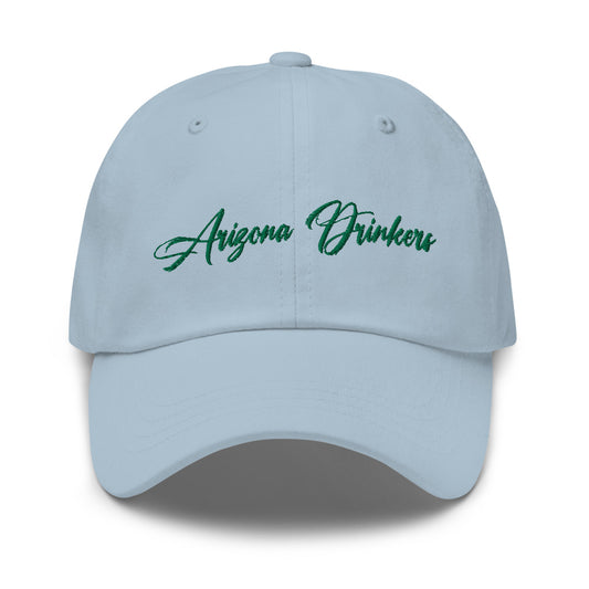 Dad hat with Arizona Drinkers in Green Color on Front