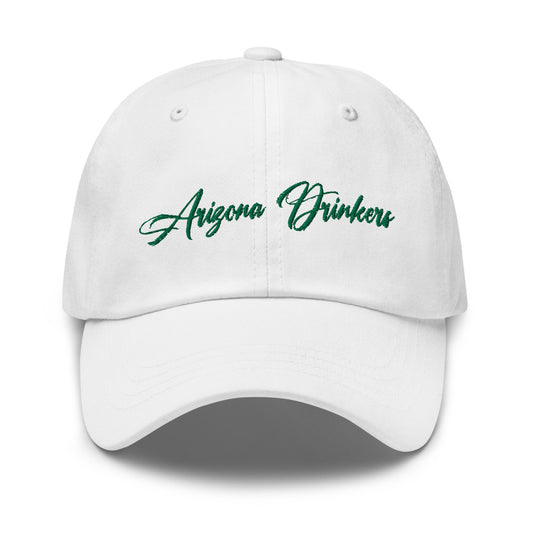 Dad hat with Arizona Drinkers in Green Color on Front