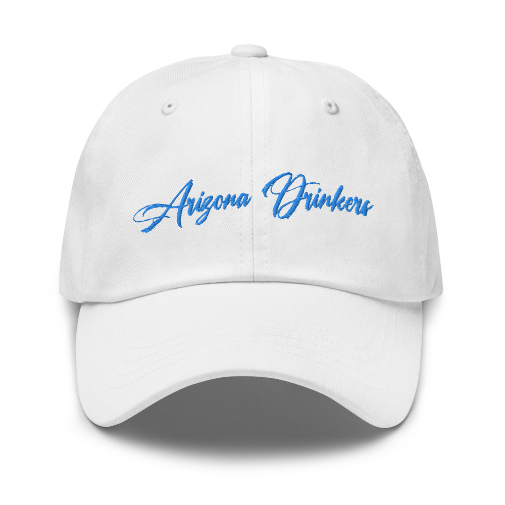 Dad hat with Arizona Drinkers in Blue Color on Front