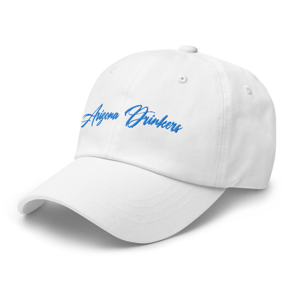 Dad hat with Arizona Drinkers in Blue Color on Front