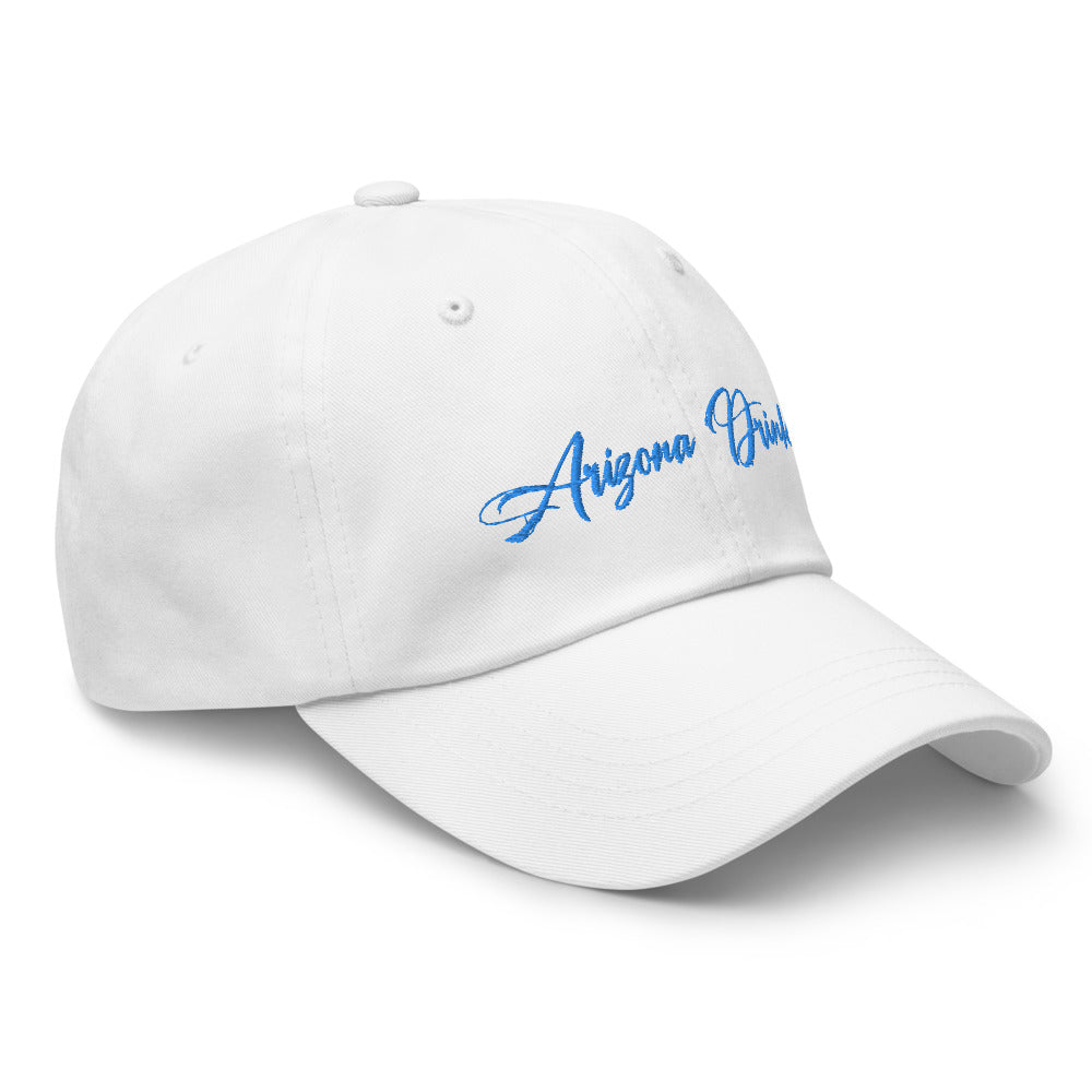 Dad hat with Arizona Drinkers in Blue Color on Front