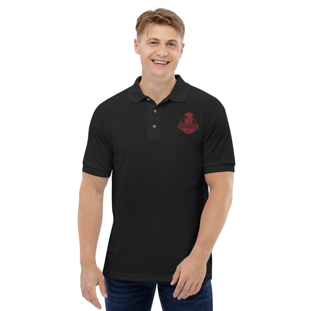 Embroidered Polo Shirt with Arizona drinkers Logo