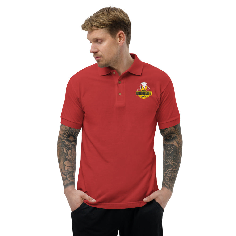 Embroidered Polo Shirt  with Arizona Drinkers Logo on left chest