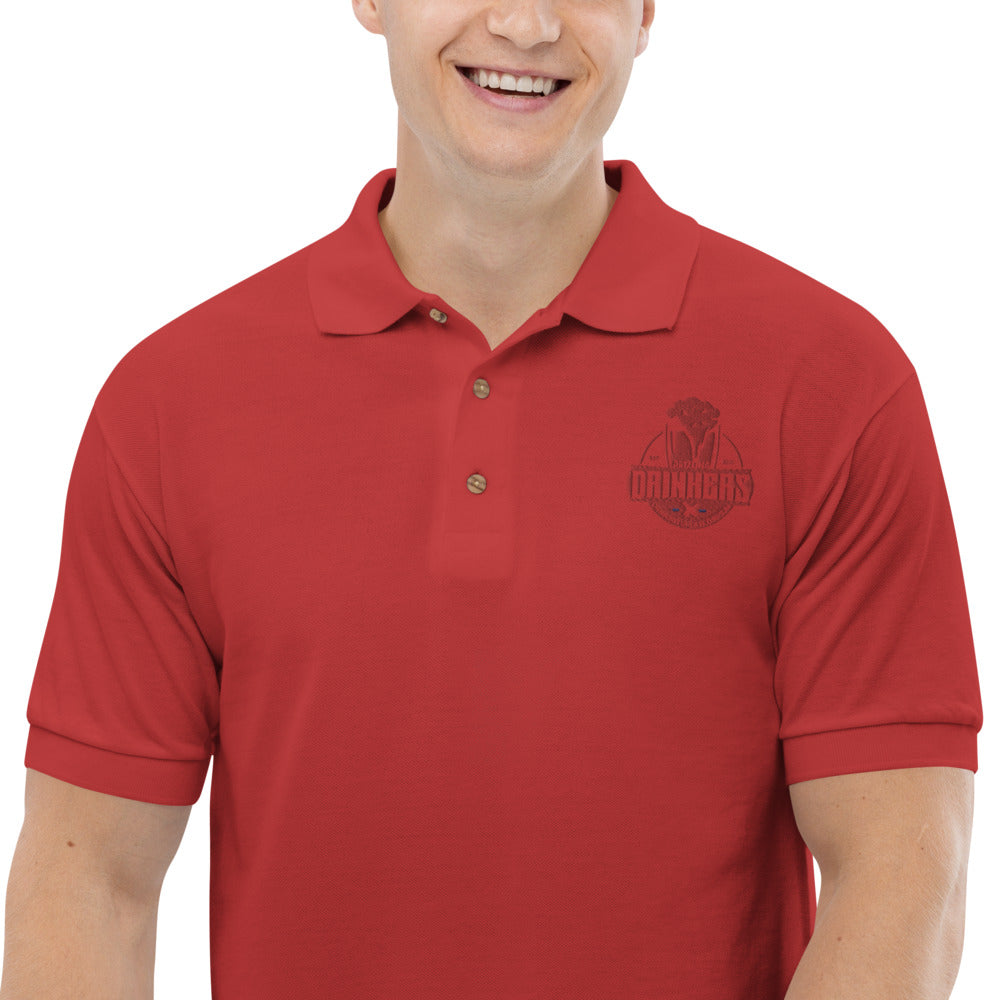 Embroidered Polo Shirt with Arizona drinkers Logo