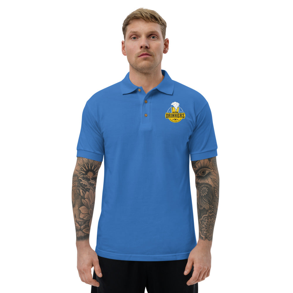 Embroidered Polo Shirt  with Arizona Drinkers Logo on left chest