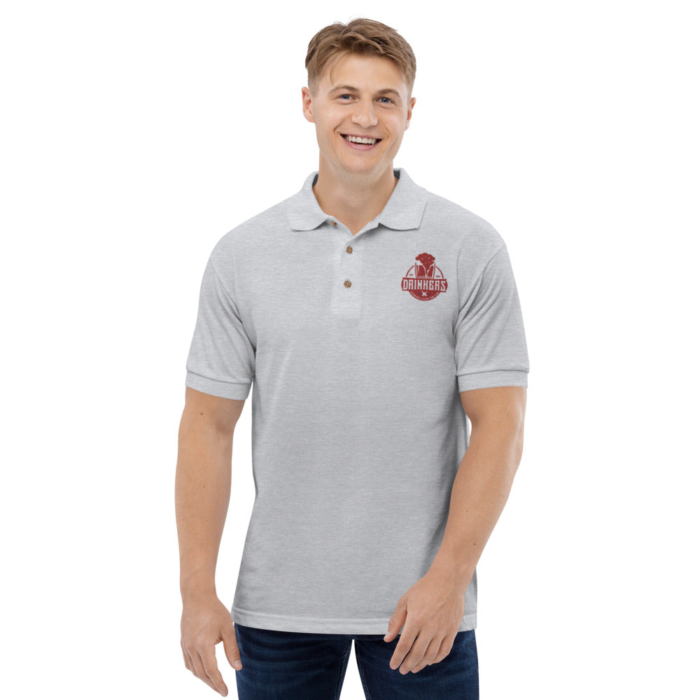 Embroidered Polo Shirt with Arizona drinkers Logo