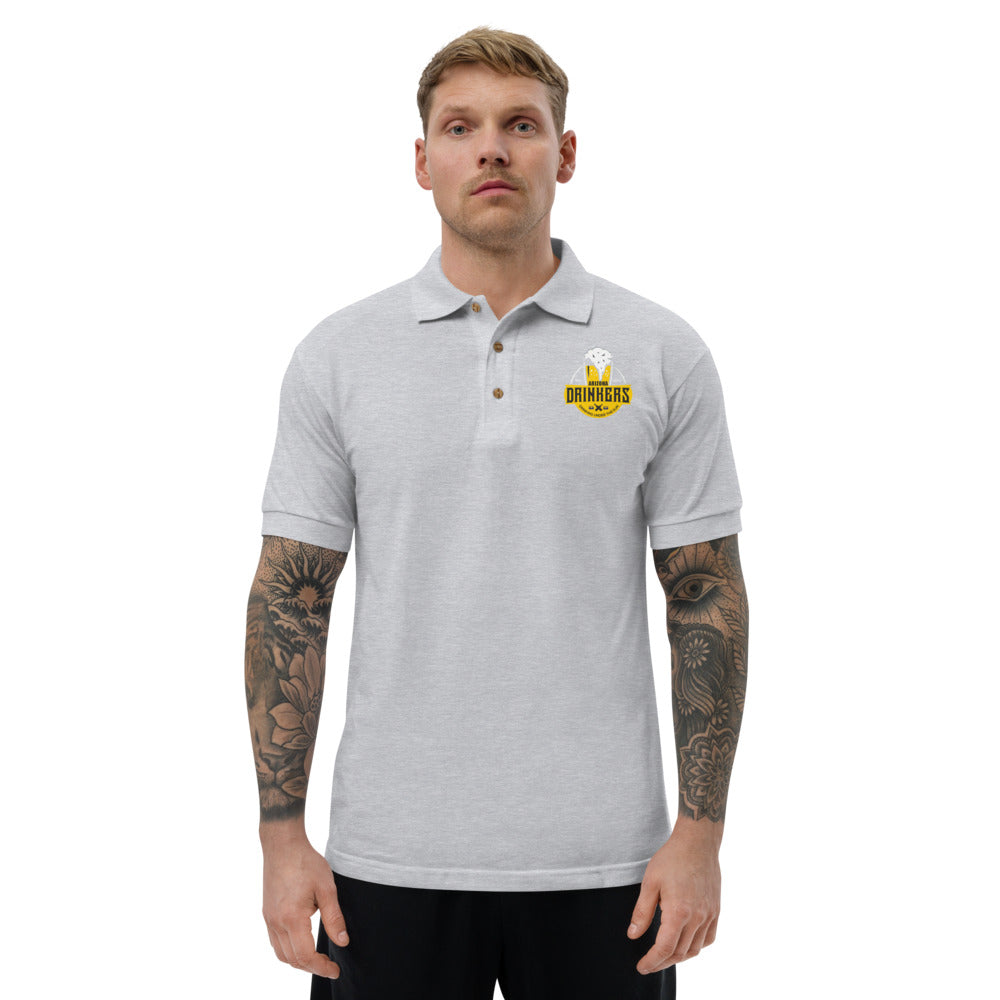 Embroidered Polo Shirt  with Arizona Drinkers Logo on left chest