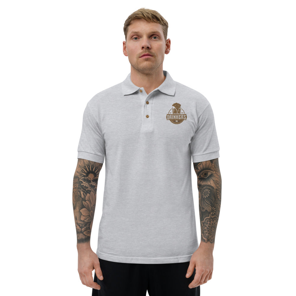 Embroidered Polo Shirt with Arizona Drinkers Logo on left chest