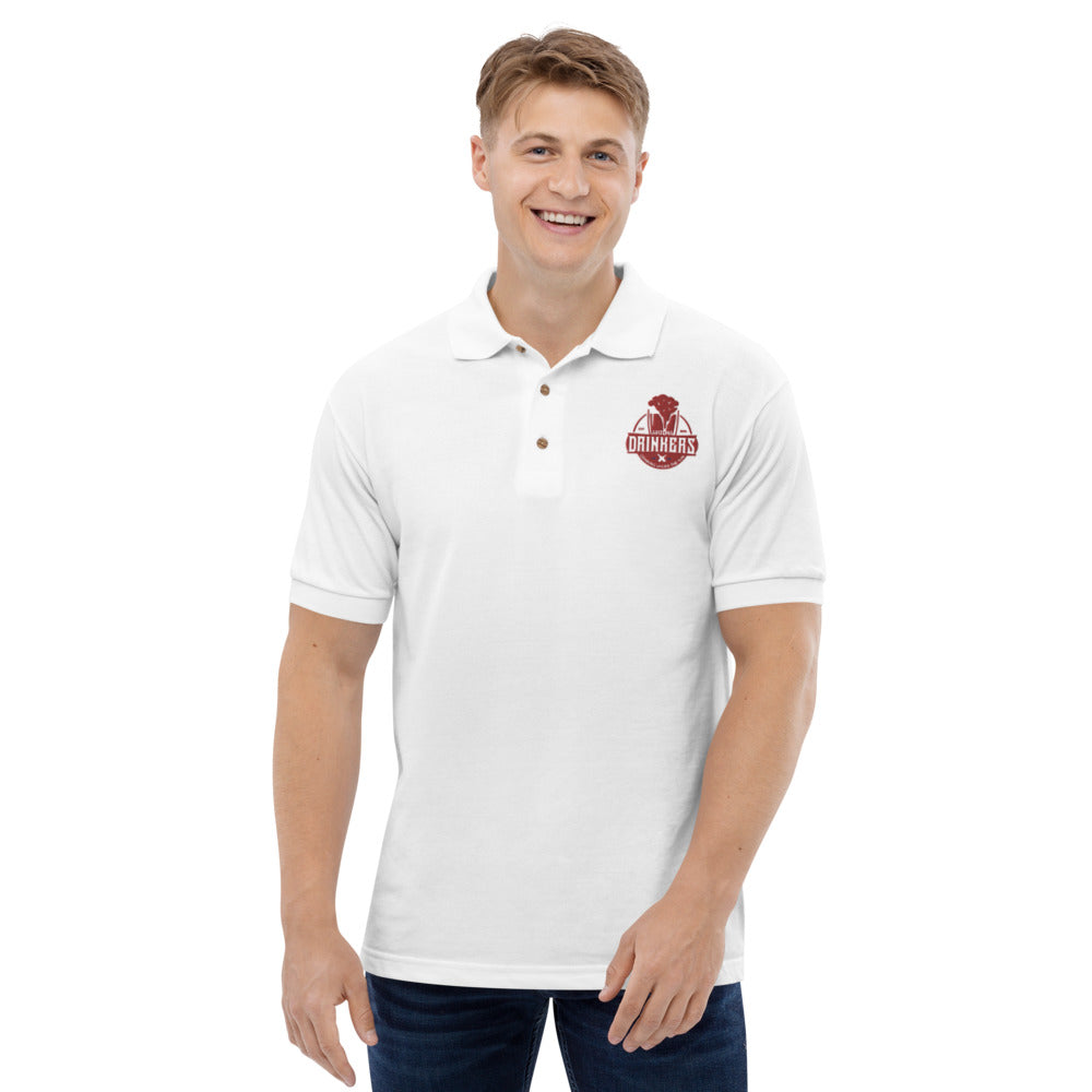 Embroidered Polo Shirt with Arizona drinkers Logo