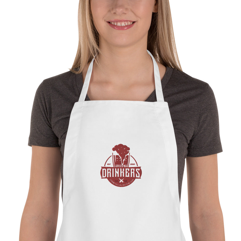 Embroidered Apron with Arizona Drinkers Logo On Front