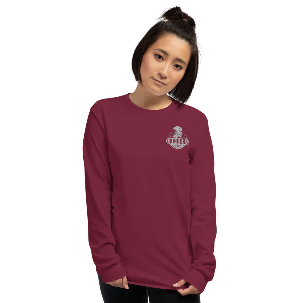 Women’s Long Sleeve Shirt with Arizona Drinkers Logo on left chest