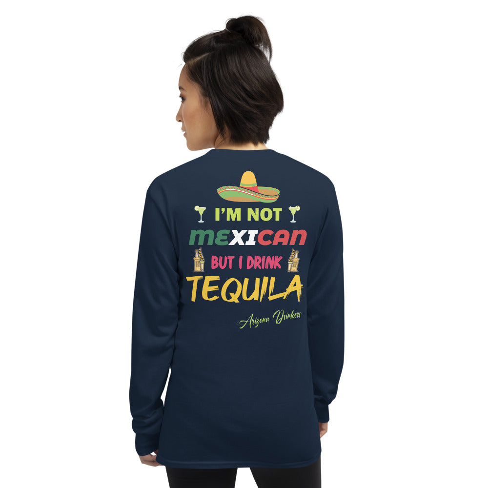 Men’s Long Sleeve Shirt with Arizona Drinkers logo on Front and Drinkers Text on Back