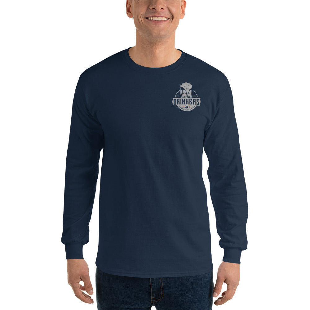 Men’s Long Sleeve Shirt with Arizona Drinkers on left chest