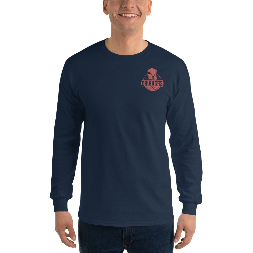 Men’s Long Sleeve Shirt with Arizona Drinkers on left chest