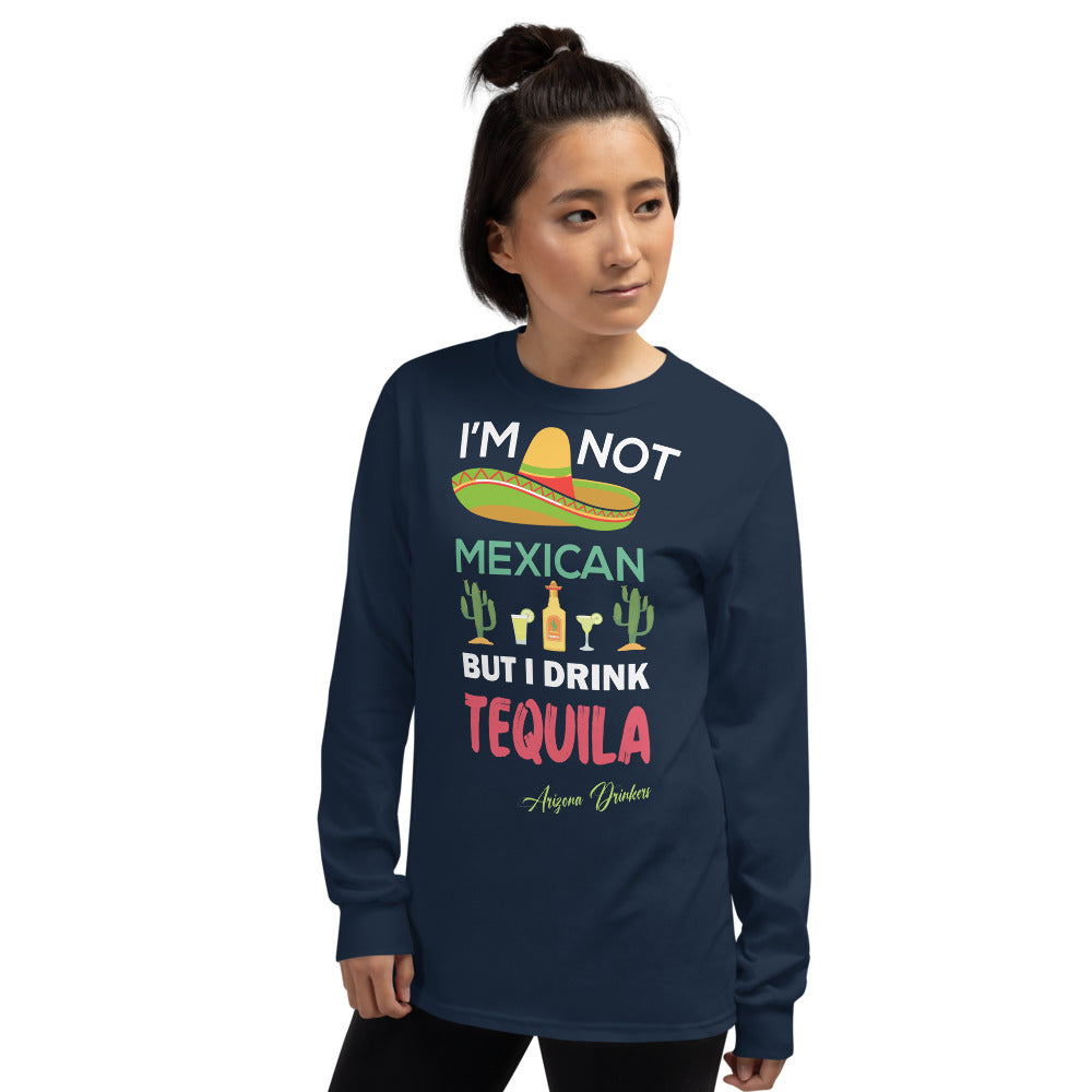 Men’s Long Sleeve Shirt with Arizona Drinkers Text on front