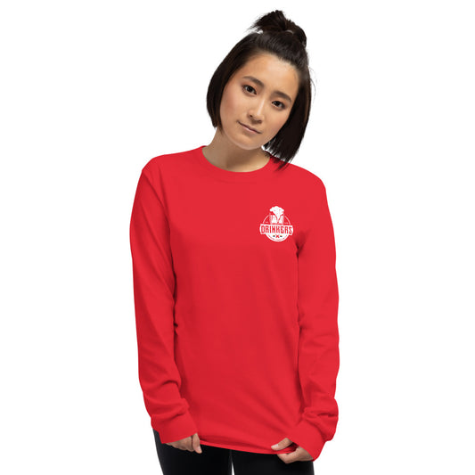 Women’s Long Sleeve Shirt with Arizona Drinkers Logo on left chest