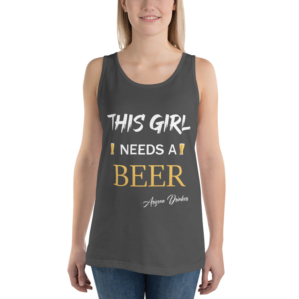 Unisex Tank Top with Arizona Drinkers Text on front