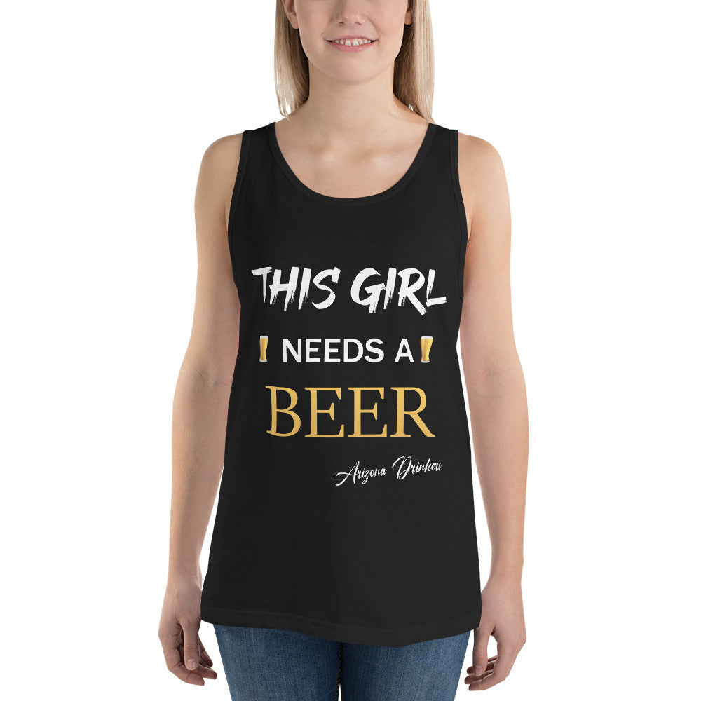 Unisex Tank Top with Arizona Drinkers Text on front