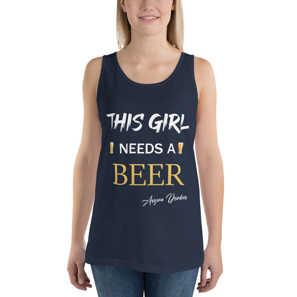 Unisex Tank Top with Arizona Drinkers Text on front