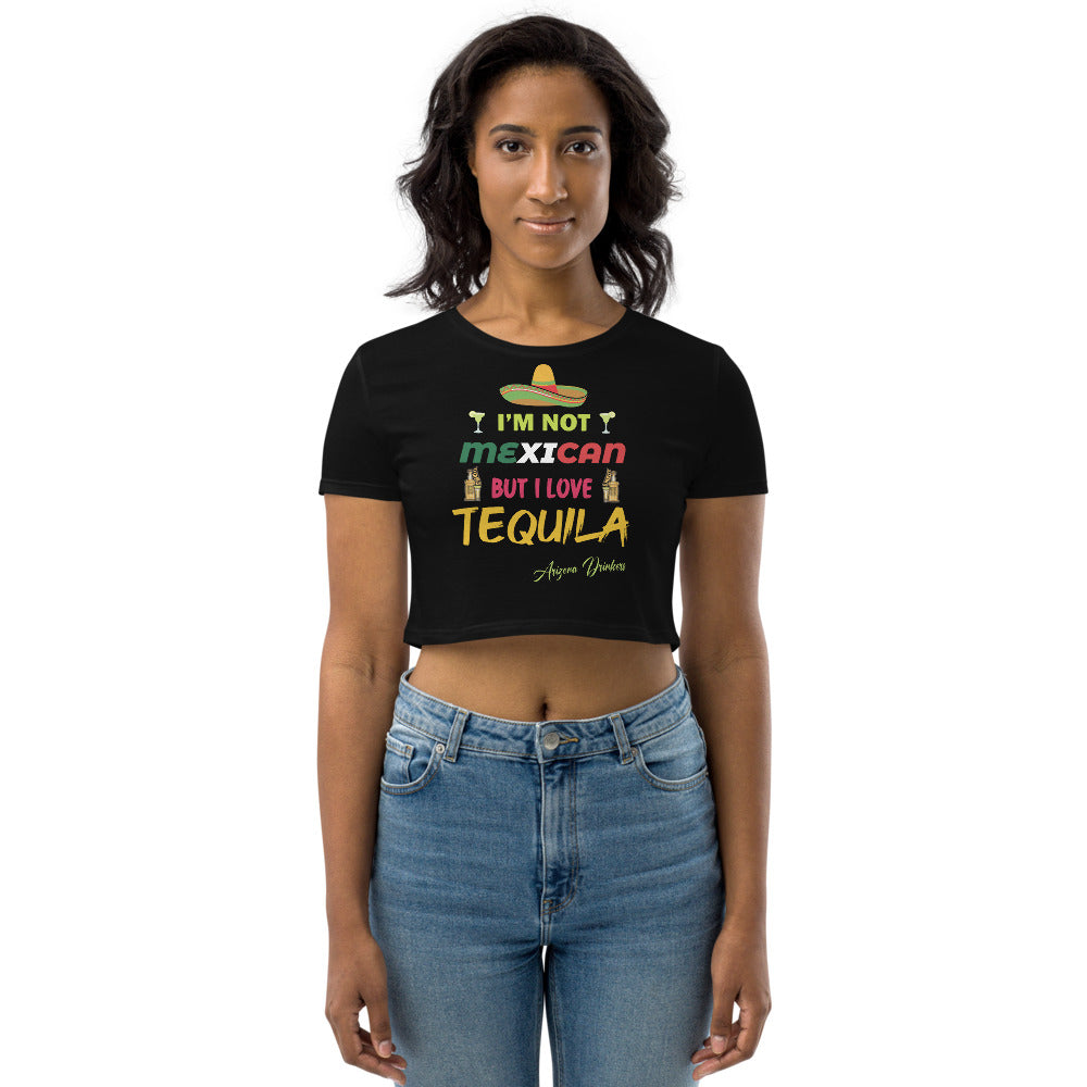 Organic Crop Top with Arizona Drinkers Text on front