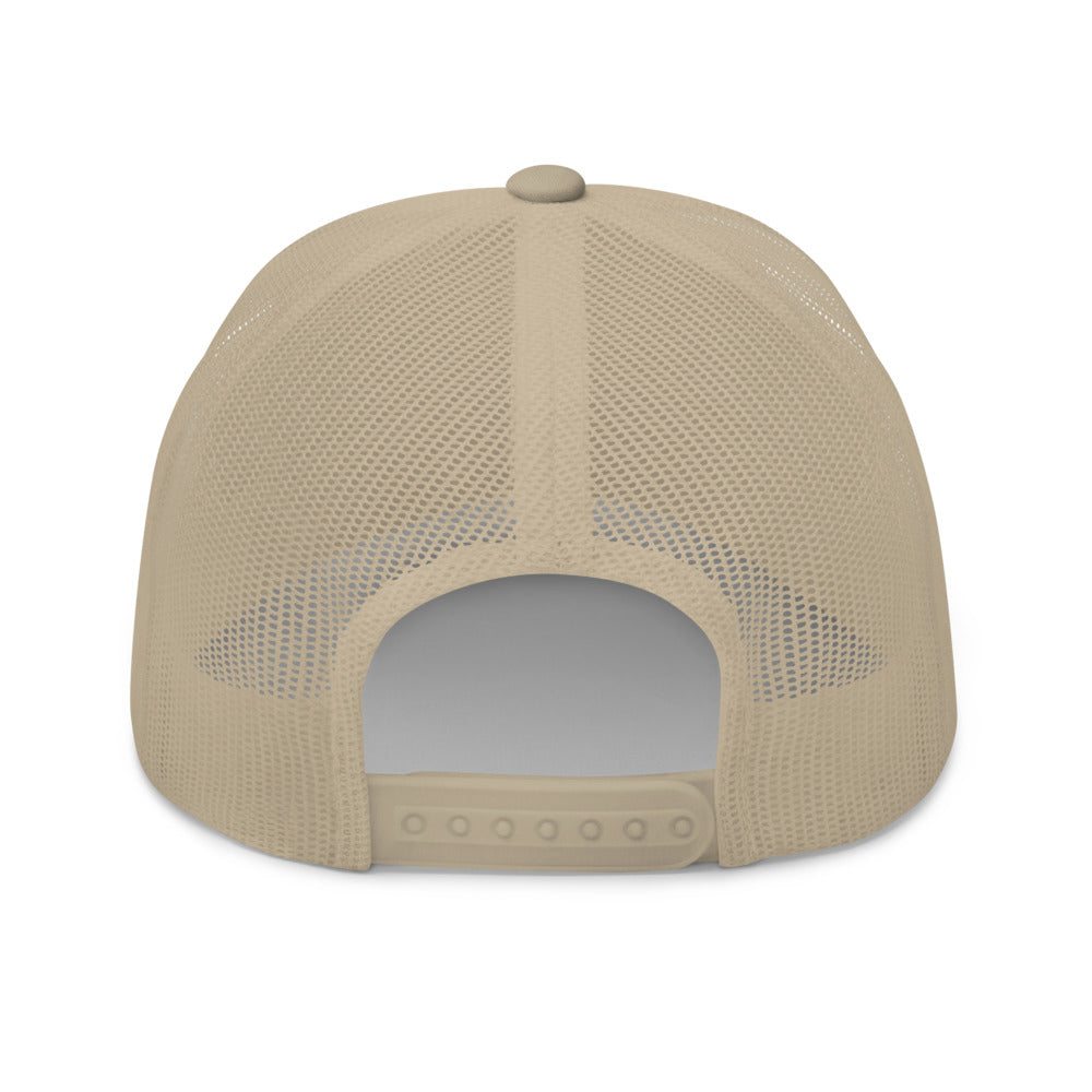 Trucker Cap with Arizona Drinkers in Brown Color on Front