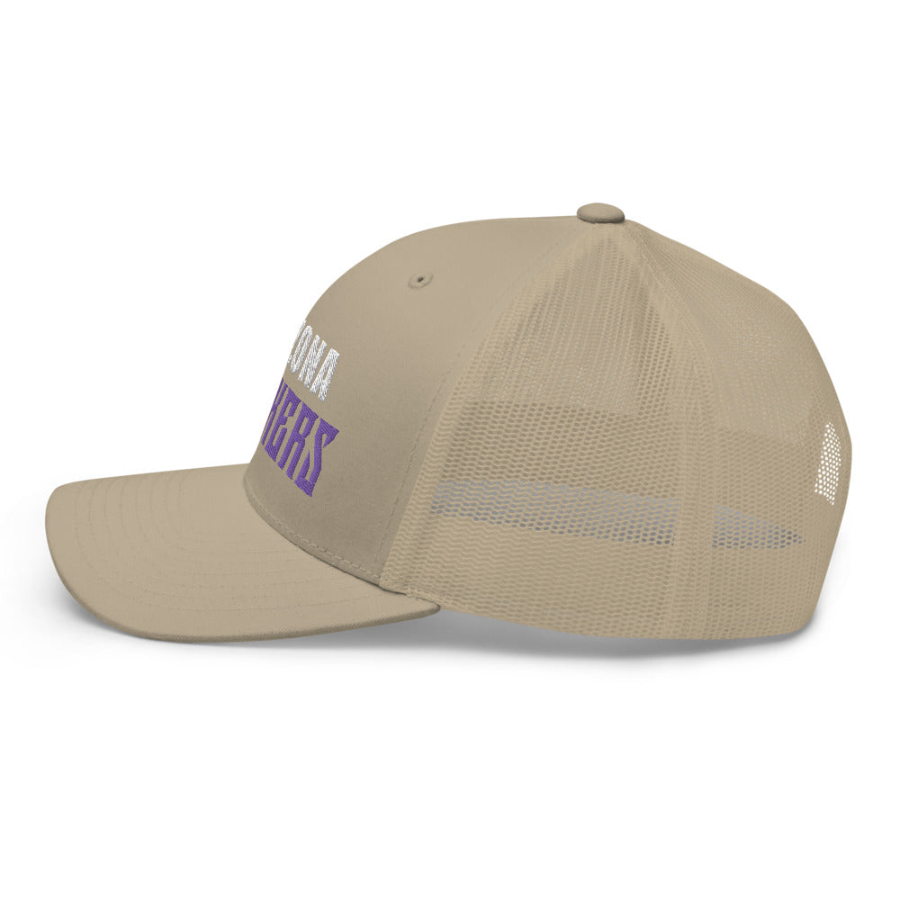 Trucker Cap with Arizona Drinkers in Violet Color on Front