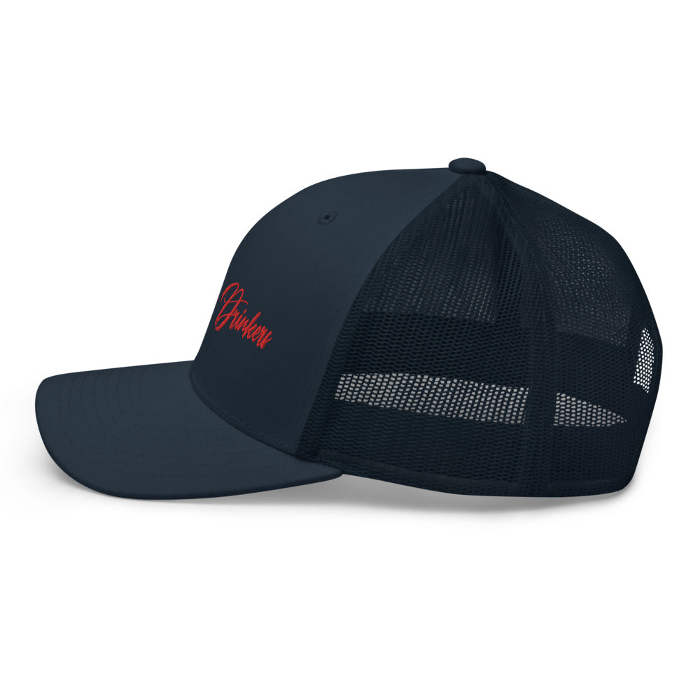 Trucker Cap with Arizona Drinkers in Red Color on Front