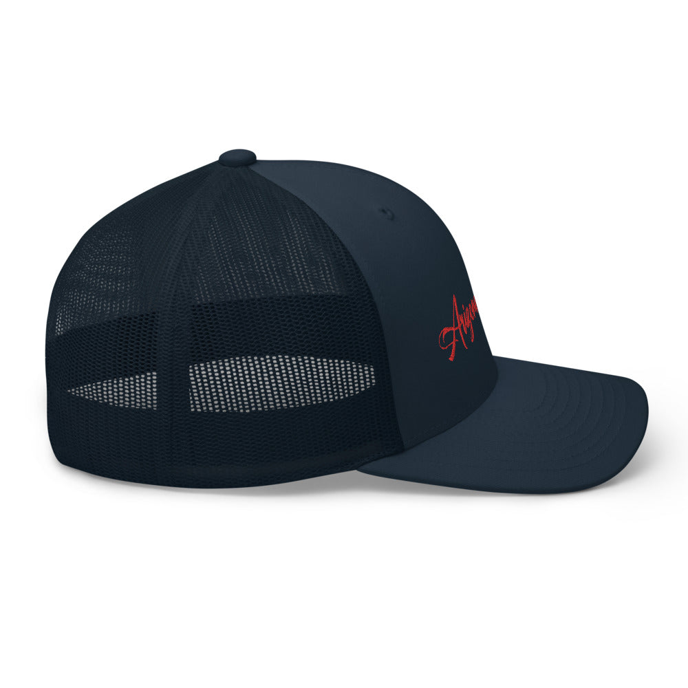 Trucker Cap with Arizona Drinkers in Red Color on Front