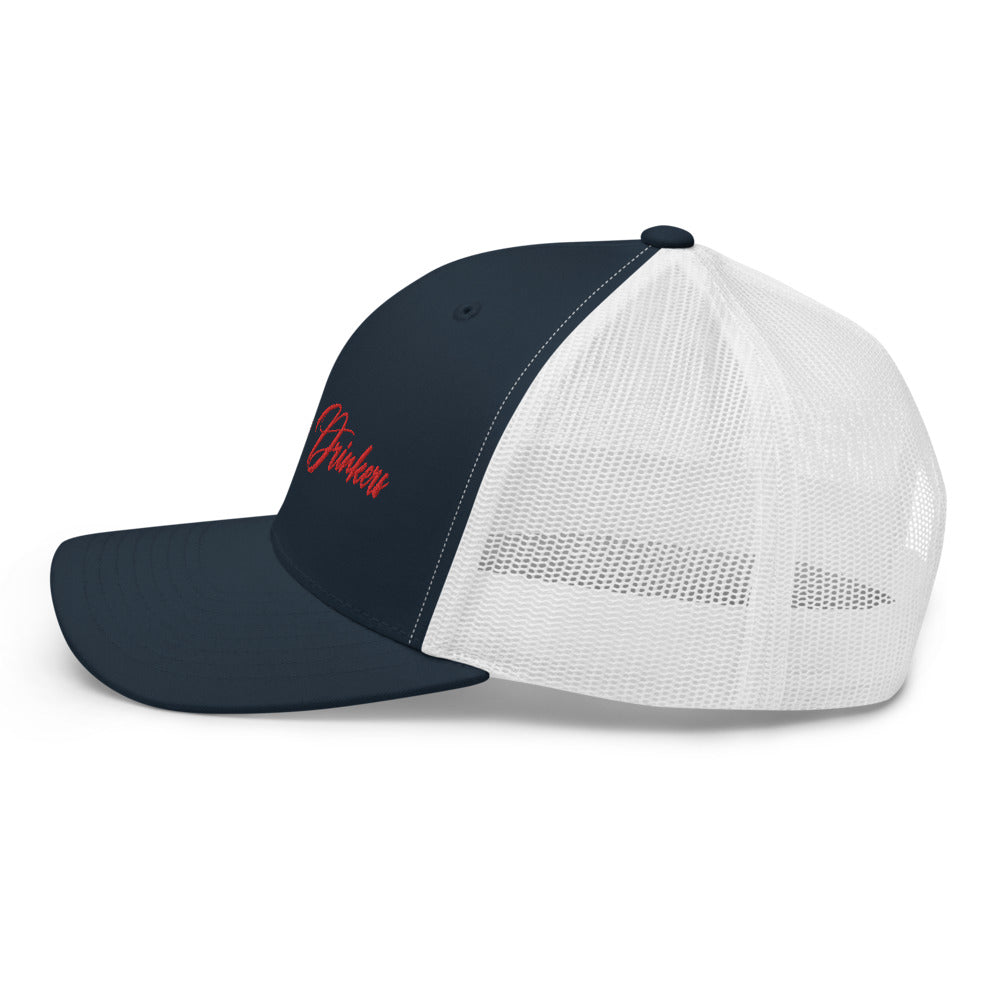 Trucker Cap with Arizona Drinkers in Red Color on Front