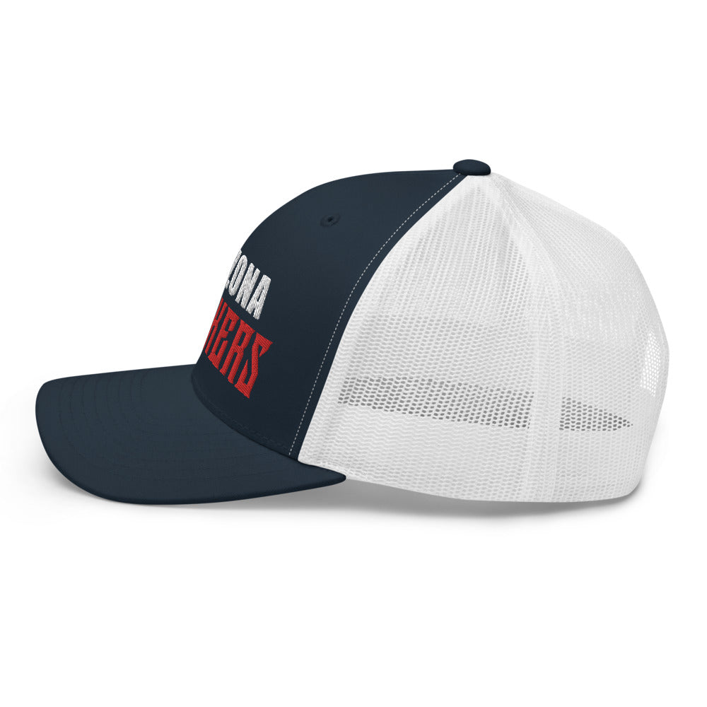 Trucker Cap with Arizona Drinkers in Red Color on Front