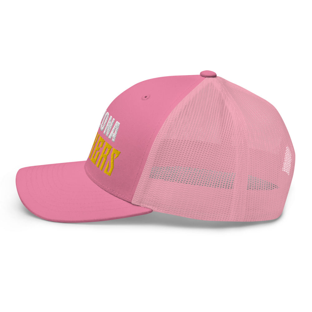 Trucker Cap with Arizona Drinkers in yellow Color on Front