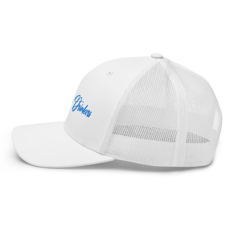 Trucker Cap with Arizona Drinkers in Blue Color on Front