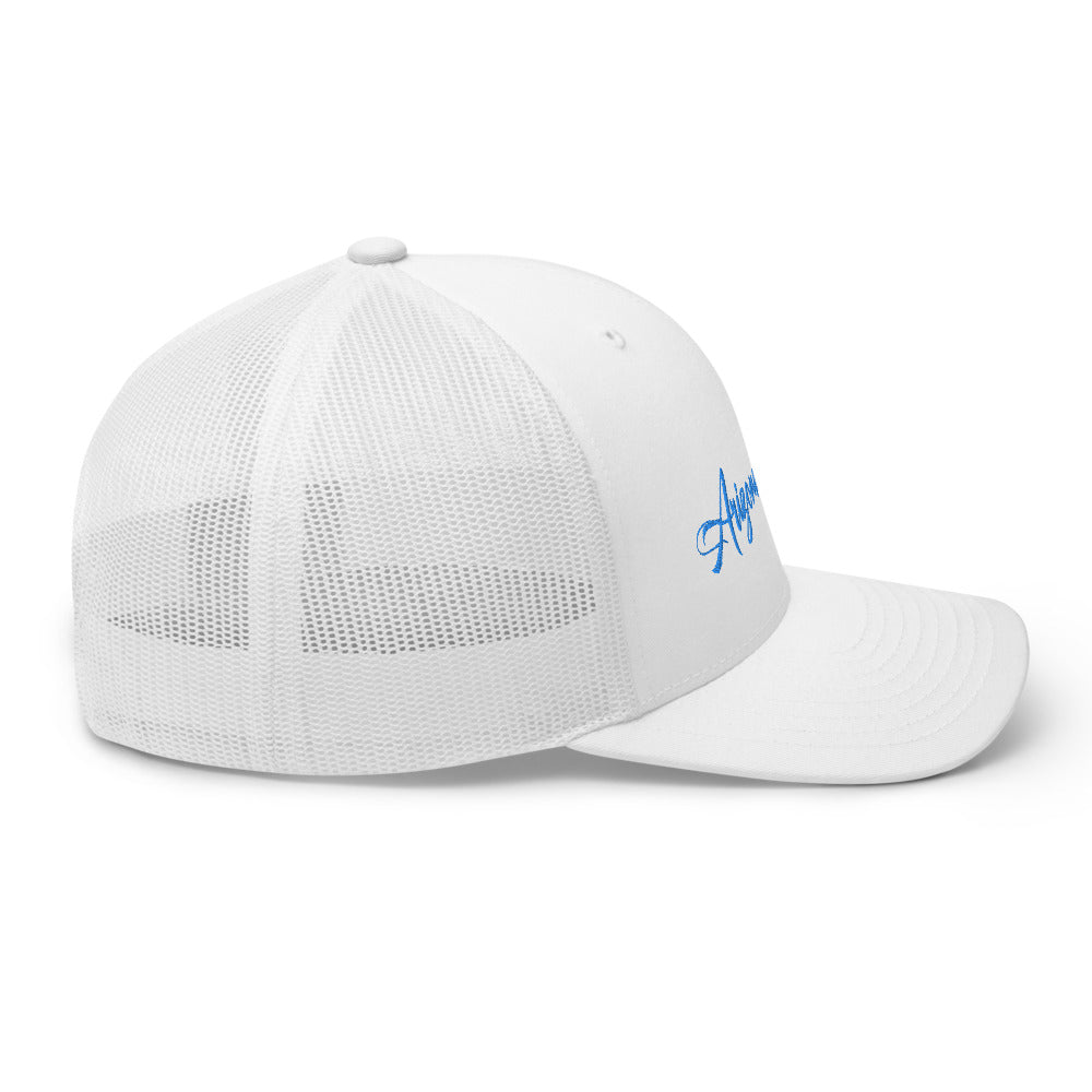 Trucker Cap with Arizona Drinkers in Blue Color on Front