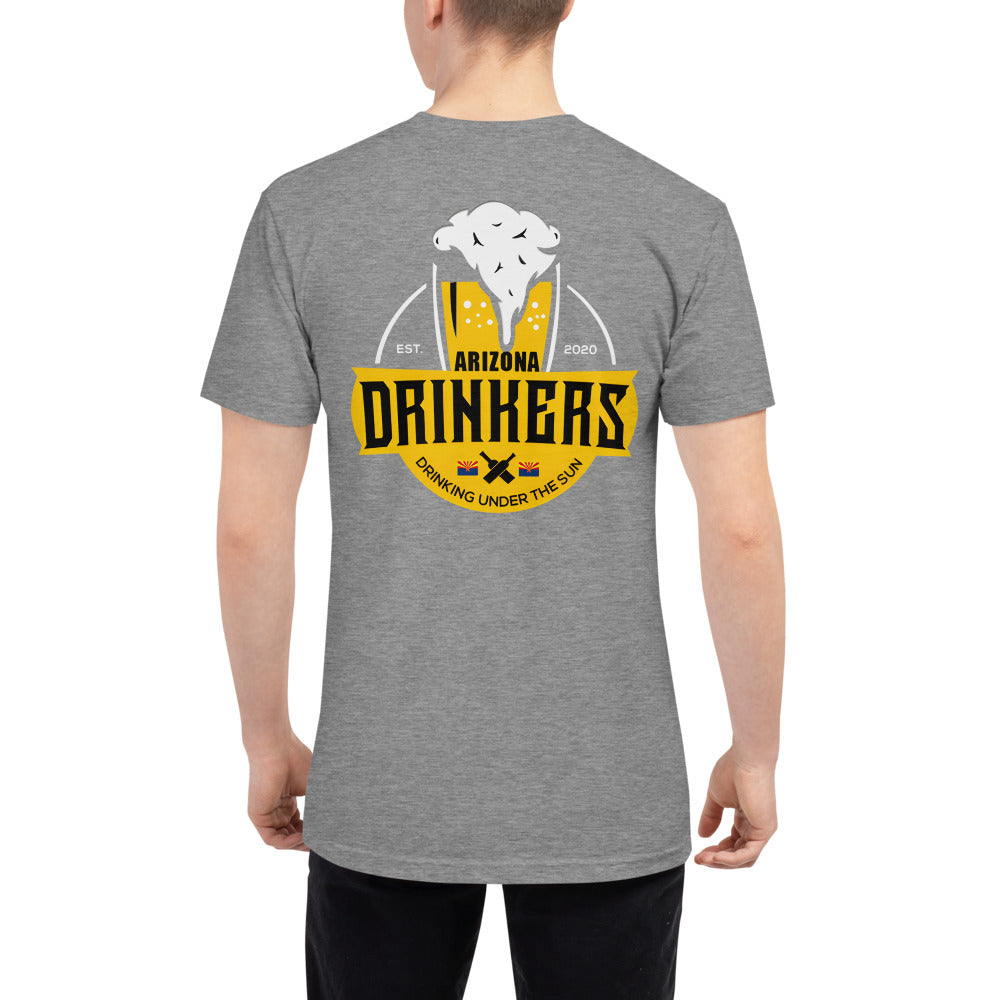 Unisex Tri-Blend Track Shirt with Arizona Drinkers Logo On Back