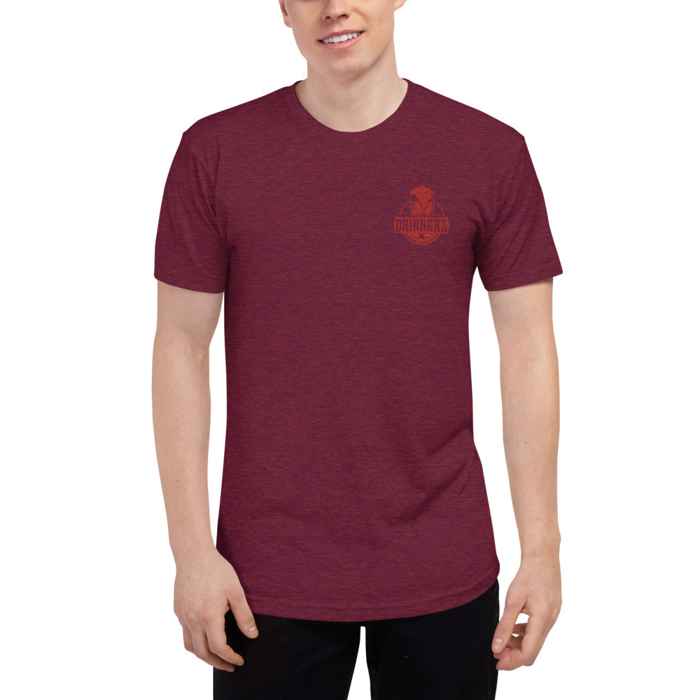 Unisex Tri-Blend Track Shirt with Arizona Drinkers Logo on left chest