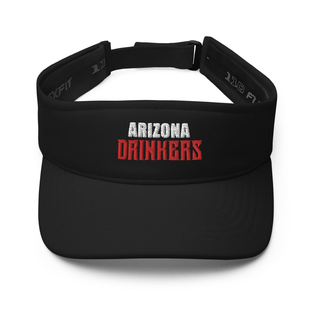 Visor with Arizona Drinkers in Red Color on Front