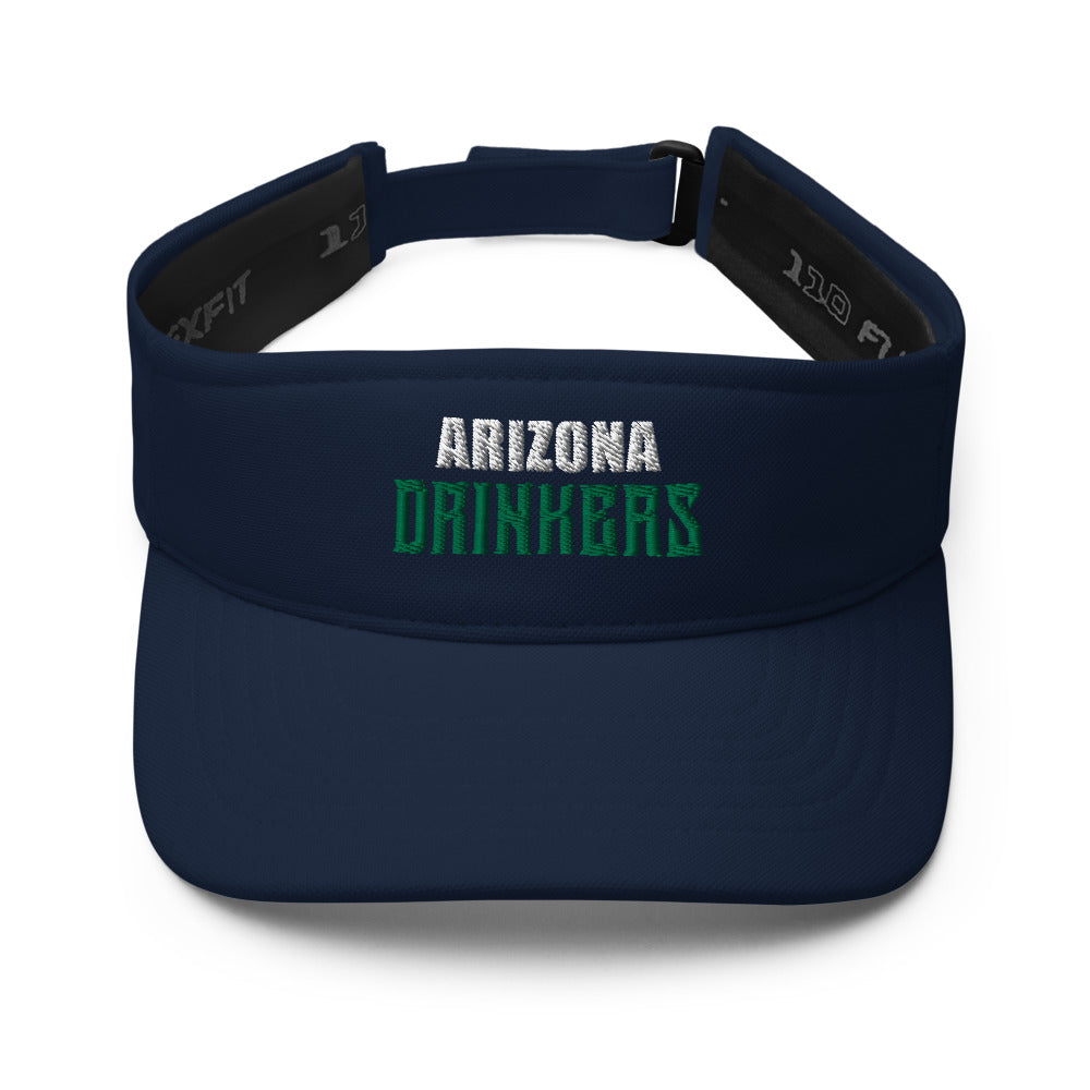 Visor with Arizona Drinkers in Green Color on Front