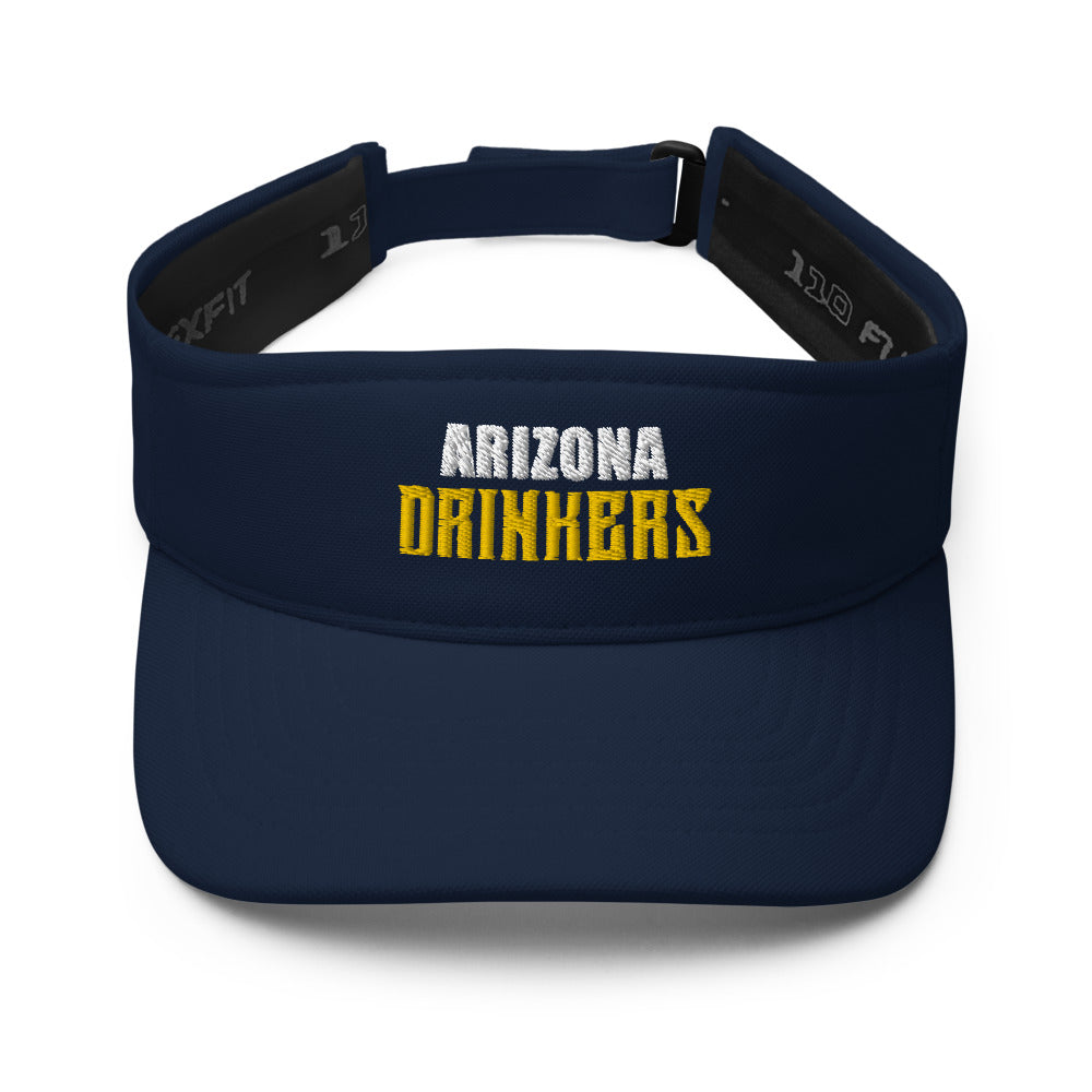 Visor with Arizona Drinkers in Yellow Color on Front