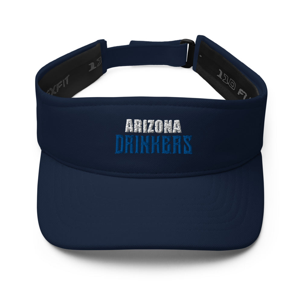 Visor with Arizona Drinkers in Blue Color on Front