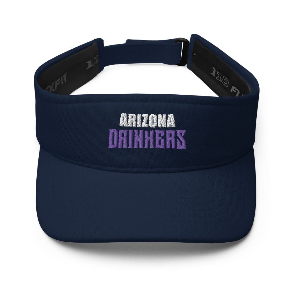 Visor with Arizona Drinkers in Violet Color on Front