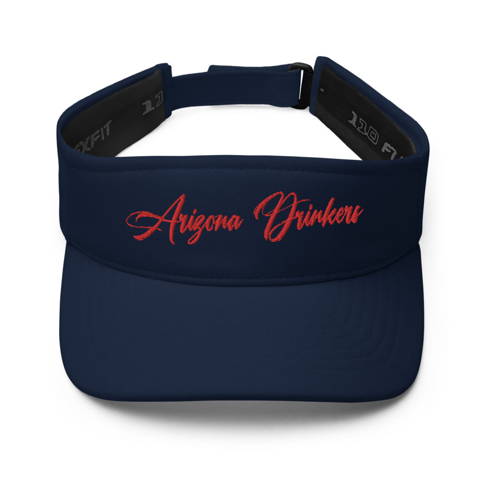 Visor with Arizona Drinkers in Red Color on Front