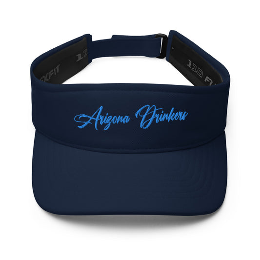 Visor with Arizona Drinkers in Blue Color on Front