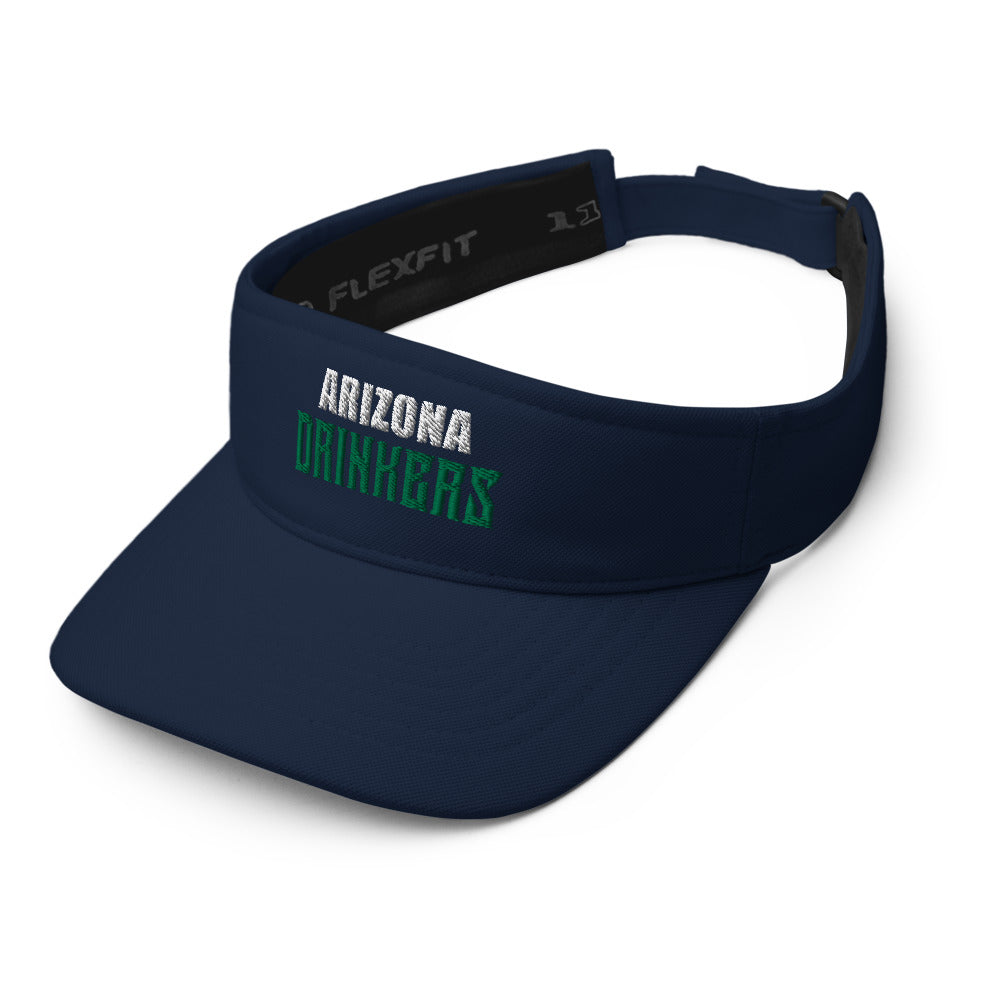 Visor with Arizona Drinkers in Green Color on Front