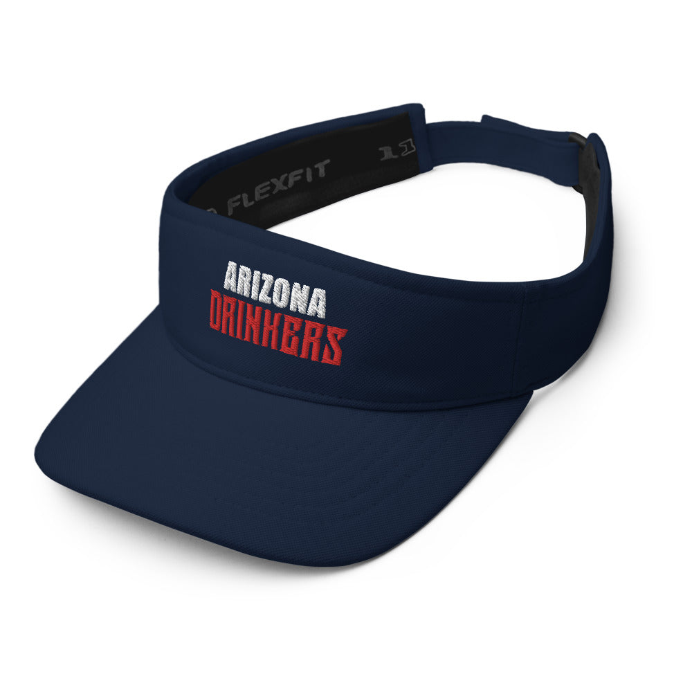 Visor with Arizona Drinkers in Red Color on Front